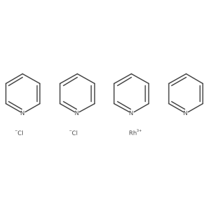 (OC-6-12)-Dichlorotetrakis(pyridine)rhodium(1+) Structure