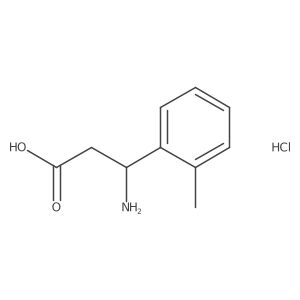 (3R)-3-Amino-3-(2-methylphenyl)propanoic acid;hydrochloride Structure