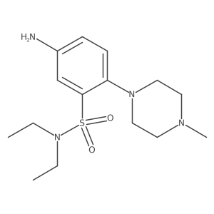5-amino-N,N-diethyl-2-(4-methylpiperazin-1-yl)benzene-1-sulfonamide Structure