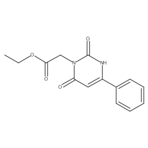 Ethyl 3,6-dihydro-2,6-dioxo-4-phenyl-1(2H)-pyrimidineacetate结构式