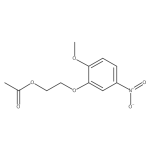2-(2-Methoxy-5-nitrophenoxy)ethyl acetate结构式