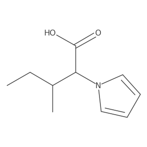 3-methyl-2-(1H-pyrrol-1-yl)pentanoic acid结构式