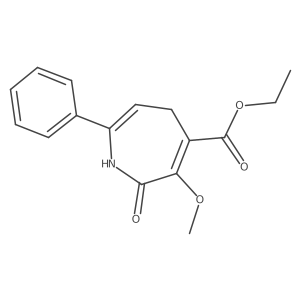 Ethyl 2,5-dihydro-3-methoxy-2-oxo-7-phenyl-1H-azepine-4-carboxylate Structure