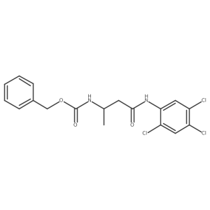 Carbamic acid, [1-methyl-3-oxo-3-[(2,4,5-trichlorophenyl)amino]propyl]-, phenylmethyl ester结构式