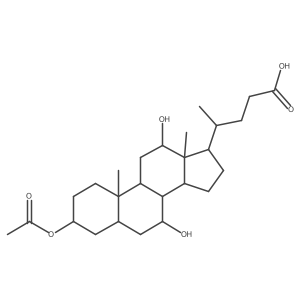 3alpha-Acetoxy-7alpha,12alpha-dihydroxy-5beta-cholan-24-oic acid Structure