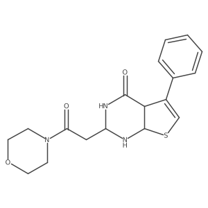 2-(2-morpholin-4-yl-2-oxoethyl)-5-phenyl-2,3,4a,7a-tetrahydro-1H-thieno[2,3-d]pyrimidin-4-one Structure