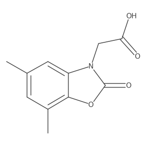 5,7-dimethyl-2-oxo-3(2H)-Benzoxazoleacetic acid Structure