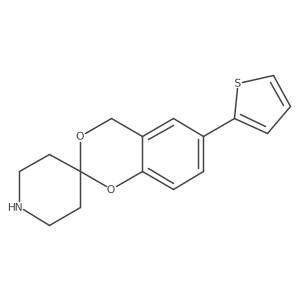 6-(2-Thienyl)spiro[4H-1,3-benzodioxin-2,4a(2)-piperidine]结构式