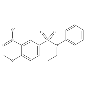 N-ethyl-4-methoxy-3-nitro-N-phenylbenzene-1-sulfonamide Structure