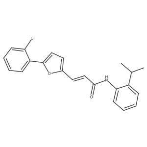 3-(5-(2-Chlorophenyl)-2-furyl)-N-(2-isopropylphenyl)-2-propenamide结构式