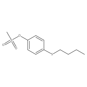 Phenol, 4-(butylthio)-, 1-methanesulfonate Structure