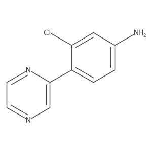 3-Chloro-4-pyrazin-2-yl-phenylamine结构式