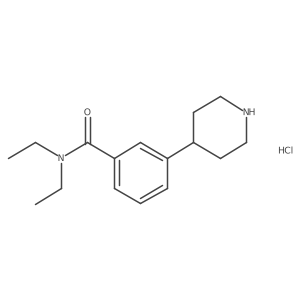 N,N-diethyl-3-(piperidin-4-yl)benzamide hydrochloride结构式