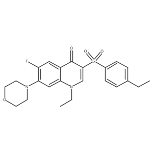 1-ethyl-3-((4-ethylphenyl)sulfonyl)-6-fluoro-7-morpholinoquinolin-4(1H)-one Structure