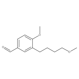 4-Methoxy-3-(4-methoxy-butyl)-benzaldehyde结构式