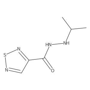 1,2,5-Thiadiazole-3-carboxylic acid, 2-(1-methylethyl)hydrazide Structure