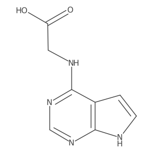 2-(7H-pyrrolo[2,3-d]pyrimidin-4-ylamino)acetic acid结构式