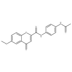 N-(4-acetamidophenyl)-6-methoxy-4-oxo-4H-chromene-2-carboxamide Structure