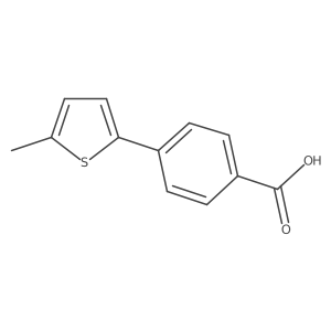 4-(5-Methyl-2-thienyl)benzoic acid Structure