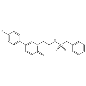N-(2-(3-(4-fluorophenyl)-6-oxopyridazin-1(6H)-yl)ethyl)-1-phenylmethanesulfonamide Structure
