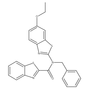 N-benzyl-N-(6-ethoxybenzo[d]thiazol-2-yl)benzo[d]thiazole-2-carboxamide Structure