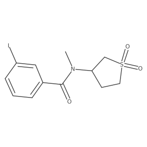 n-(1,1-Dioxidotetrahydrothiophen-3-yl)-3-iodo-N-methylbenzamide结构式