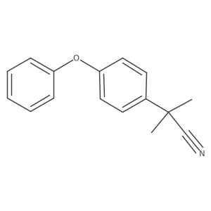 2-Methyl-2-(4-phenoxyphenyl)propanenitrile Structure