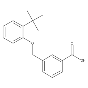 3-((2-(Tert-butyl)phenoxy)methyl)benzoic acid Structure