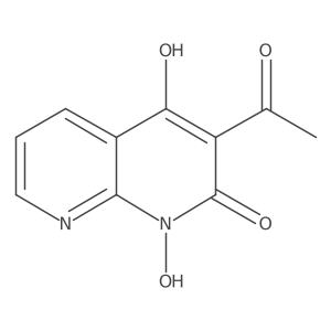 3-Acetyl-1,4-dihydroxy-1,8-naphthyridin-2-one Structure