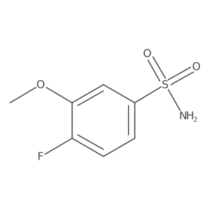 4-Fluoro-3-methoxybenzene-1-sulfonamide结构式
