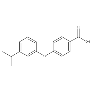 4-[3-(Propan-2-yl)phenoxy]benzoic acid Structure