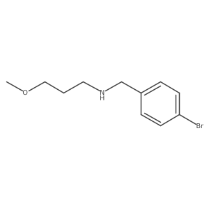 [(4-Bromophenyl)methyl](3-methoxypropyl)amine Structure