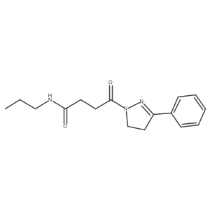 4,5-Dihydro-I(3)-oxo-3-phenyl-N-propyl-1H-pyrazole-1-butanamide Structure