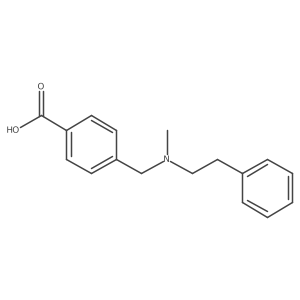 4-[[Methyl(2-phenylethyl)amino]methyl]benzoic acid结构式
