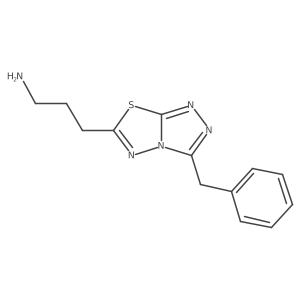 3-(3-Benzyl-[1,2,4]triazolo[3,4-b][1,3,4]thiadiazol-6-yl)propan-1-amine结构式