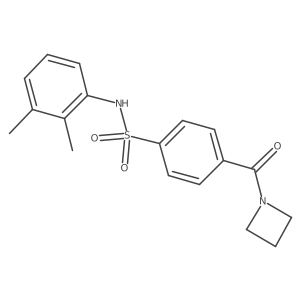 4-(azetidine-1-carbonyl)-N-(2,3-dimethylphenyl)benzenesulfonamide Structure