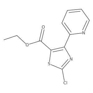 Ethyl 2-chloro-4-(pyridin-2-yl)thiazole-5-carboxylate结构式
