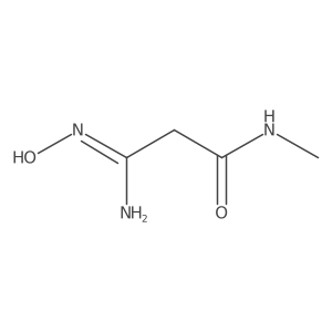 2-(N'-hydroxycarbamimidoyl)-N-methylacetamide结构式