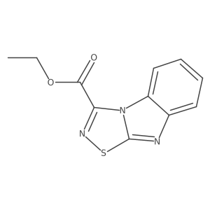 3-(Ethoxycarbonyl)-1,2,4-thiadiazolo[4,5-a]benzimidazole Structure