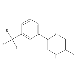 5-Methyl-2-[3-(trifluoromethyl)phenyl]morpholine结构式