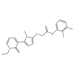 N-(2,3-dimethylphenyl)-2-((5-(1-ethyl-2-oxo-1,2-dihydropyridin-3-yl)-4-methyl-4H-1,2,4-triazol-3-yl)thio)acetamide Structure