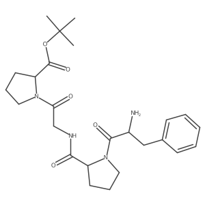 tert-Butyl L-phenylalanyl-L-prolylglycyl-L-prolinate Structure