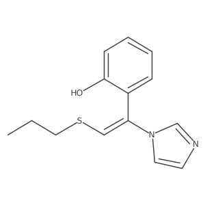 Phenol, 2-[1-(1H-imidazol-1-yl)-2-(propylthio)ethenyl]-, (Z)-结构式
