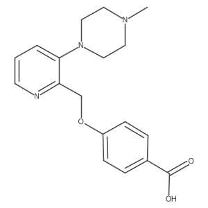 4-((3-(4-Methylpiperazin-1-yl)pyridin-2-yl)methoxy)benzoic acid结构式