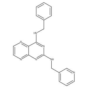 Benzyl{2-[(3-pyridylmethyl)amino]pteridin-4-yl}amine结构式