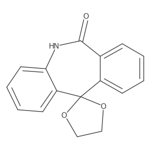 spiro[1,3-dioxolane-2,11'-5H-benzo[c][1]benzazepine]-6'-one结构式