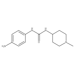1-(4-Aminophenyl)-3-(1-methylpiperidin-4-yl)urea结构式