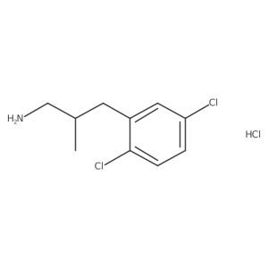 [3-(2,5-Dichlorophenyl)-2-methylpropyl]amine hydrochloride结构式