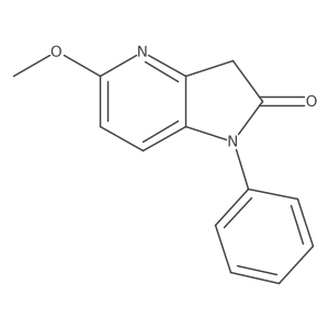 1,3-Dihydro-5-methoxy-1-phenyl-2h-pyrrolo[3,2-b]pyridin-2-one Structure