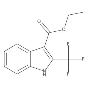 Ethyl 2-(trifluoromethyl)-1h-indole-3-carboxylate结构式